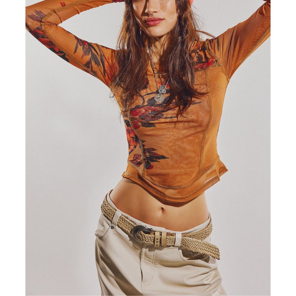 FREE PEOPLE City Slicker Vegan Maxi Skirt / Nilla Cream - Picture 7 of 12